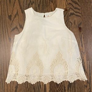 Altar’d State Dressy Cotton Shell Size S